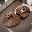 WoonStijl Salontafel Maya Teak niervormig set van 2 teak