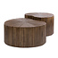 WoonStijl Salontafel Maya Teak niervormig set van 2 teak