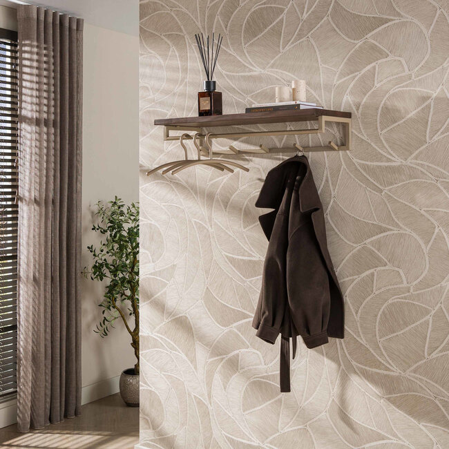 WoonStijl Kapstok Dune 5 haken beige