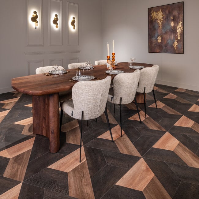 Richmond Interiors  Eettafel Baldwin brown 270