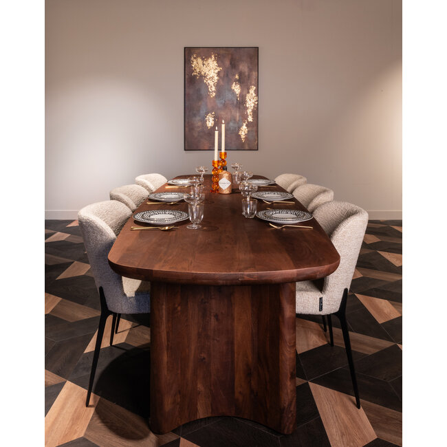 Richmond Interiors  Eettafel Baldwin brown 270