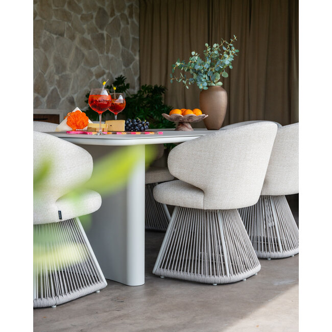 Richmond Interiors  Outdoor eetkamerstoel Nuba beige alpine