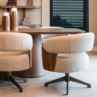 Richmond Interiors  Eetkamerstoel Pollux lodge desert walnoot