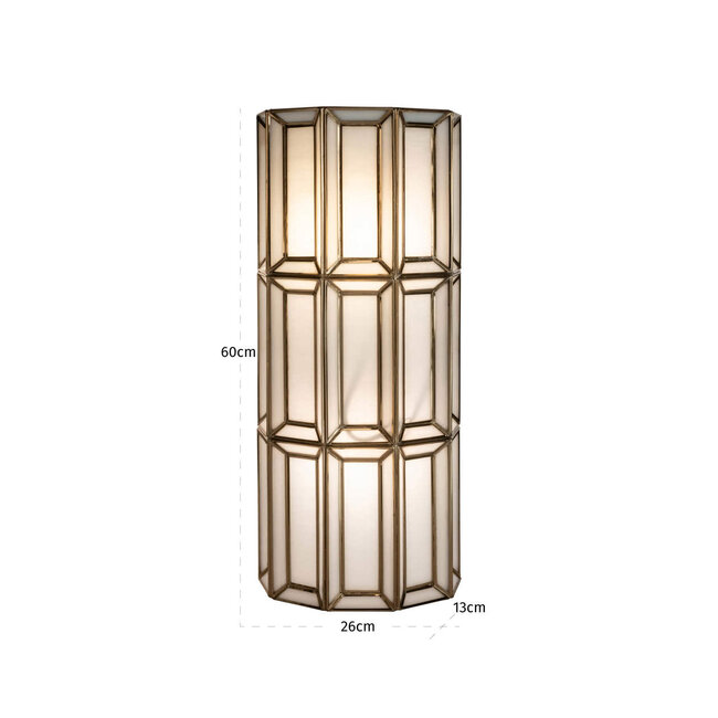 Richmond Interiors  Wandlamp Opal antiek brons