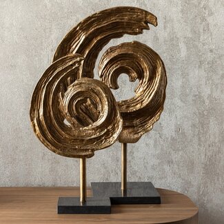 Richmond Interiors  Decoratief object Swirl antiek brons