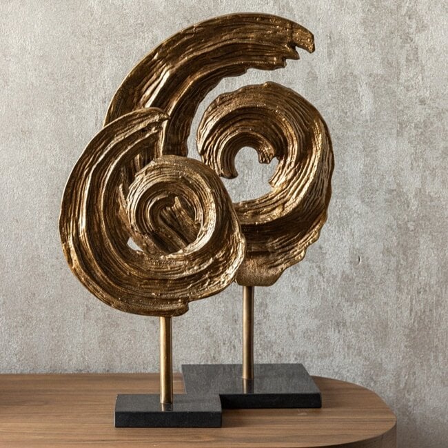 Richmond Interiors  Decoratief object Swirl antiek brons