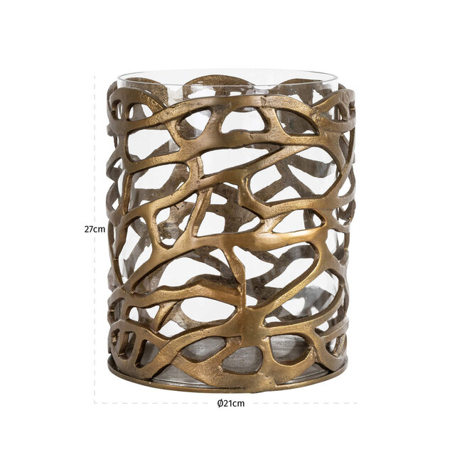 Richmond Interiors  Windlicht Mase antiek brons