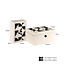 Richmond Interiors  Opbergdoos Flake wit - Set van 2
