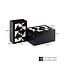 Richmond Interiors  Opbergdoos Rae zwart/wit - Set van 2
