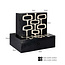 Richmond Interiors  Opbergdoos Lux zwart/wit - Set van 2