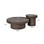 Richmond Interiors  Salontafel Lindo Brunzae - Set van 2