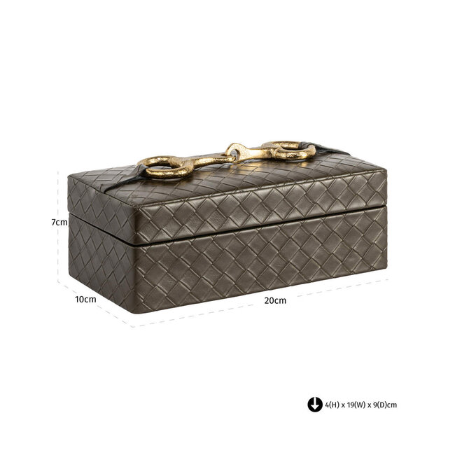 Richmond Interiors  Opbergdoos Blade olive klein