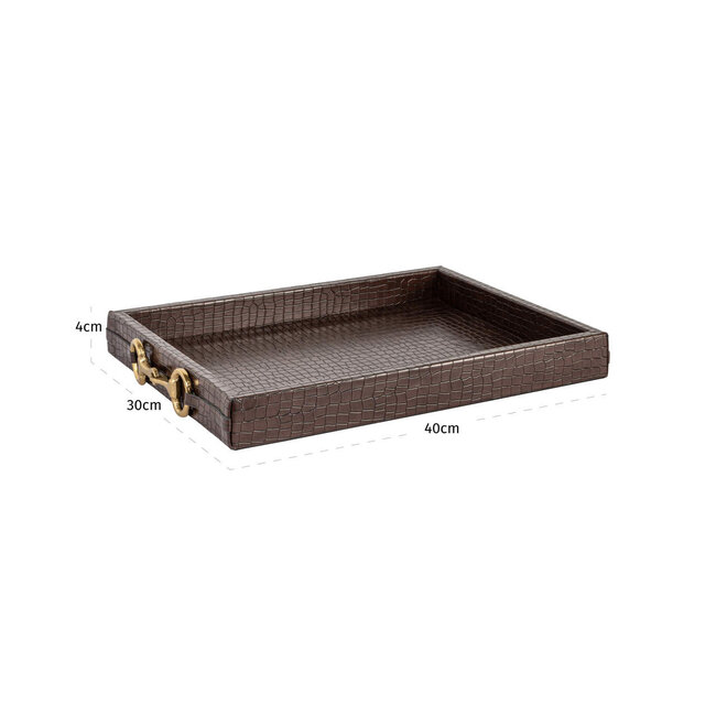 Richmond Interiors  Dienblad Banks donker bruin