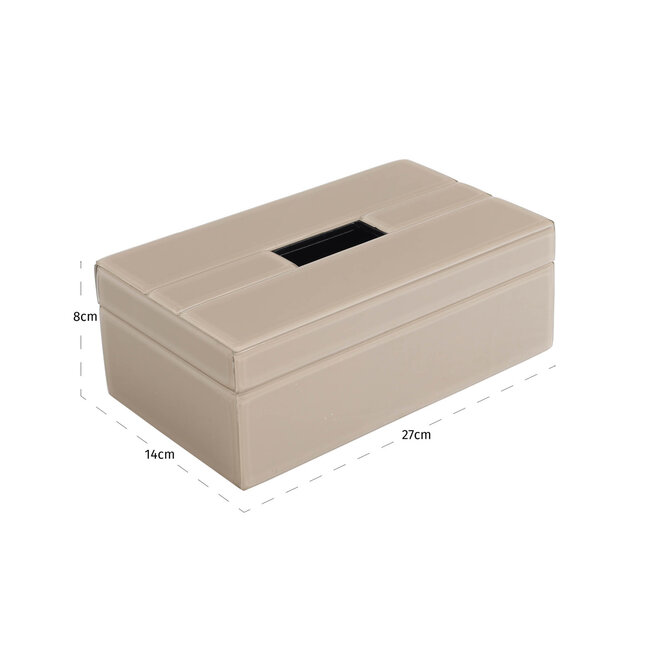 Richmond Interiors  Decoratief object Viper taupe tissue box