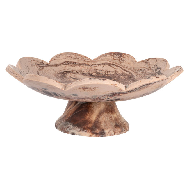 Richmond Interiors  Schaal Peony chocolade bruin
