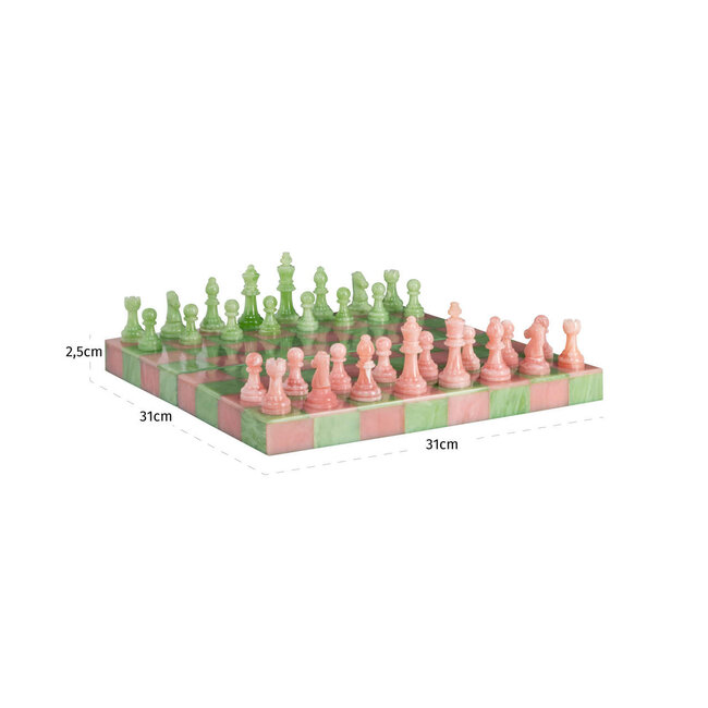 Richmond Interiors  Decoratief spel Azalea roze/groen