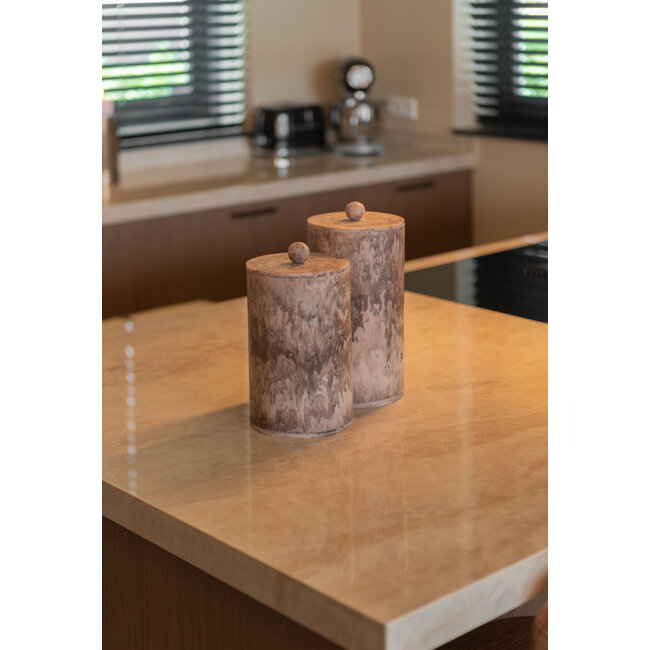 Richmond Interiors  Opbergdoos Rosaline chocolade bruin – groot
