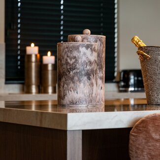 Richmond Interiors  Opbergdoos Rosaline chocolade bruin – klein