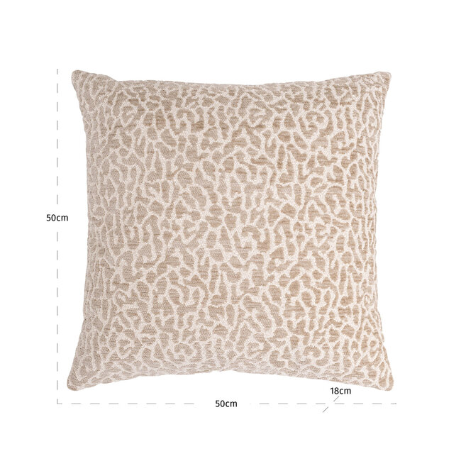 Richmond Interiors  Kussen Noa beige luipaard