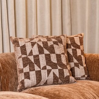 Richmond Interiors  Kussen Aria bruin geomatric