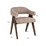 Richmond Interiors  Eetkamerstoel Mori mocca linear fire retardant