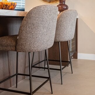 Richmond Interiors  Counterstoel Pullitzer bruin tweed