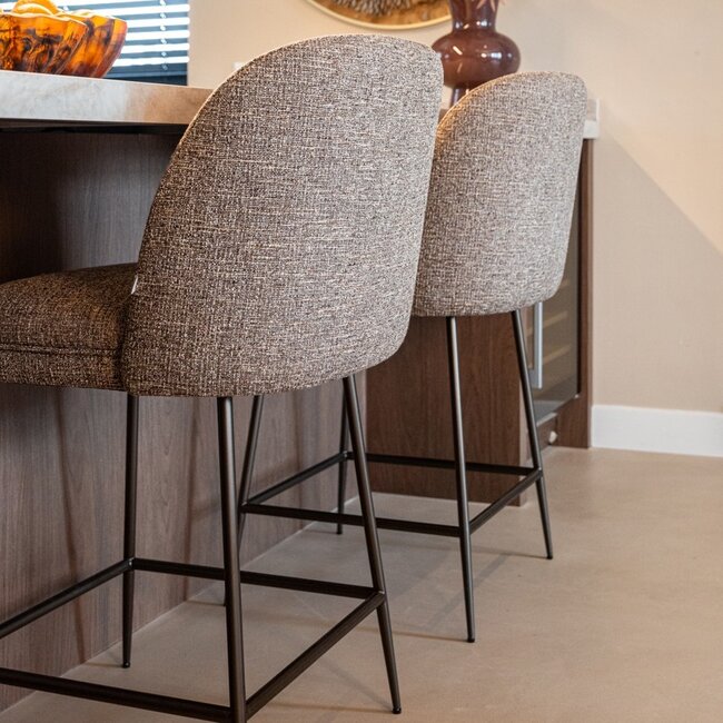 Richmond Interiors  Counterstoel Pullitzer bruin tweed