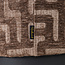 Richmond Interiors  Poef & Voetenbank Lexie bruin labyrinth 45Ø