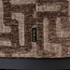 Richmond Interiors  Poef & Voetenbank Lexie bruin labyrinth 70Ø