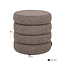 Richmond Interiors  Poef & Voetenbank Adele bruin chunky