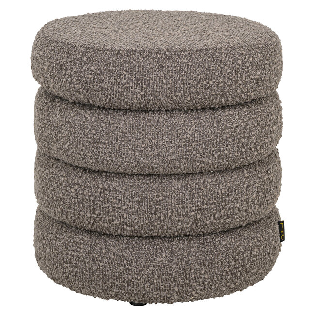 Richmond Interiors  Poef & Voetenbank Adele bruin chunky
