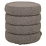 Richmond Interiors  Poef & Voetenbank Adele bruin chunky