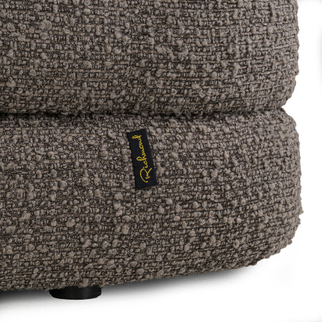 Richmond Interiors  Poef & Voetenbank Adele bruin chunky