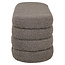 Richmond Interiors  Poef & Voetenbank Camille bruin chunky