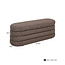 Richmond Interiors  Poef & Voetenbank Camille bruin chunky