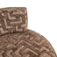 Richmond Interiors  Lounge stoel Franny bruin labyrinth