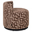 Richmond Interiors  Lounge stoel Franny bruin labyrinth
