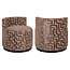 Richmond Interiors  Lounge stoel Franny bruin labyrinth