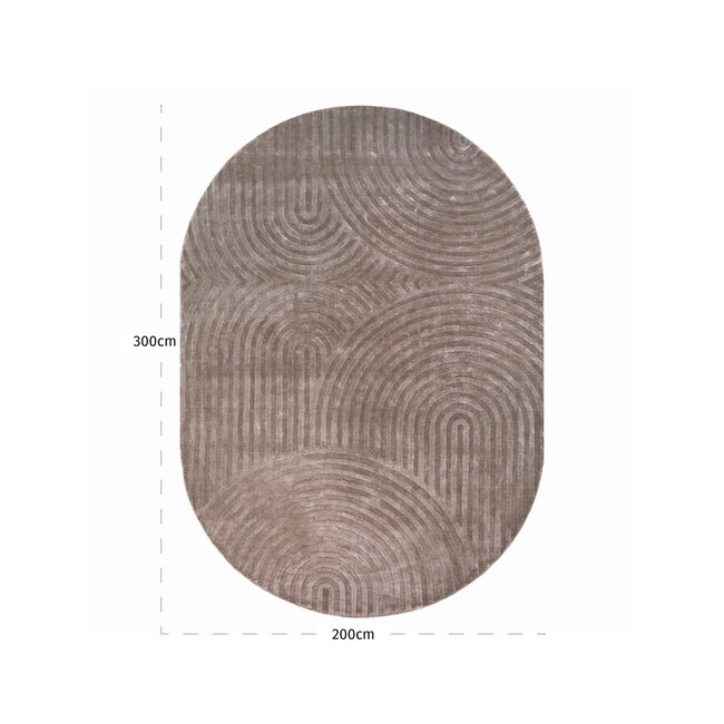 Richmond Interiors  Vloerkleed Bayon beige 200x300