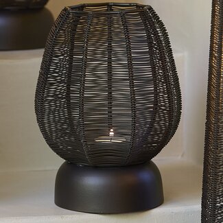 Light en Living Windlicht Ø18,5x24 cm SAMRET mat bruins-brons