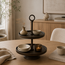 Light en Living Etagère 2 laags Ø24x37 cm LUTEK mat bruin-brons