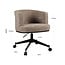 Richmond Interiors  Eetkamerstoel Rochenne mocca linear draaibaar on wheels
