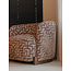 Richmond Interiors  Lounge stoel Hannah bruin labyrinth fire retardant