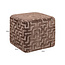 Richmond Interiors  Poef & Voetenbank Ciela bruin labyrinth