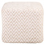 Richmond Interiors  Poef & Voetenbank Ciela beige chevron