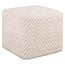 Richmond Interiors  Poef & Voetenbank Ciela beige chevron