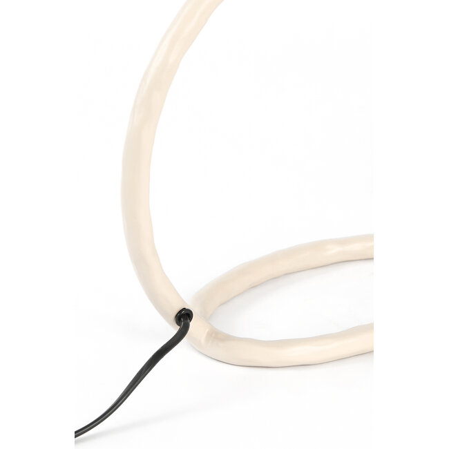 Light en Living Lampvoet 29,5x13x29 cm ELIORO mat creme