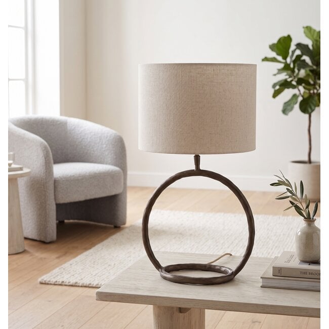 Light en Living Lampvoet 29,5x13x29 cm ELIORO mat bruin-brons