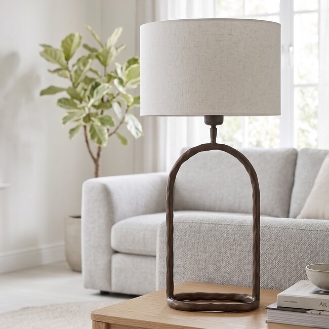Light en Living Lampvoet 20,5x12,5x39 cm ELIORA mat bruin-brons