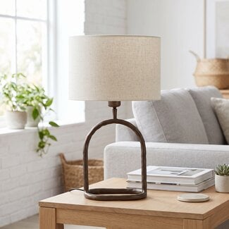 Light en Living Lampvoet 20,5x12,5x29 cm ELIORA mat bruin-brons